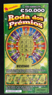 114 L, Lottery Tickets, Portugal, « Raspadinha », « RODA DOS PREMIOS, Pode Ganhar Até € 50.000 », # 554 - Loterijbiljetten