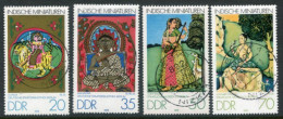 DDR / E. GERMANY 1979 Indian Miniatures Used.  Michel  2418-21 - Gebraucht