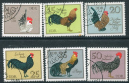 DDR / E. GERMANY 1979 Poultry Breeds Used.  Michel  2394-99 - Gebraucht