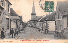 60-SAINT-AUBIN-EN-BRAY- LE CENTRE ET L'EGLISE - Other & Unclassified