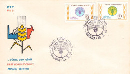 TURKEY - FDC 1981 WORLD FOOD DAY / 1241 - FDC