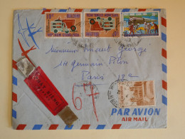 DC6 VIETNAM CONG HOA BELLE LETTRE EXPRES  ENV. 1969    PHAT RIENG  A PARIS   FRANCE +PAIRES DE TP +AFF. INTERESSANT+  ++ - Viêt-Nam