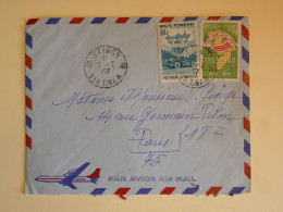 DC6 VIETNAM BELLE LETTRE   1967  SAIGON  A PARIS   FRANCE +PAIRES DE TP +AFF. INTERESSANT+  ++ - Viêt-Nam