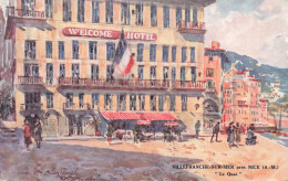 ARTS - Peintures Et Tableaux - Villefranche Sur Mer Près Nice -  Le Quai - Carte Postale Ancienne - Peintures & Tableaux