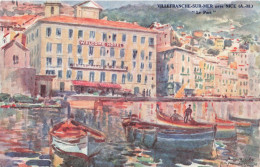 ARTS - Peintures Et Tableaux - Villefranche Sur Mer Près Nice -  Le Port - Carte Postale Ancienne - Malerei & Gemälde