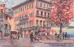 ARTS - Peintures Et Tableaux - Villefranche Sur Mer Près Nice -  La Place Amélie Pollonais - Carte Postale Ancienne - Peintures & Tableaux