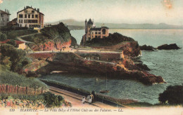 FRANCE - Biarritz - La Villa Belza Et L'hôtel Château Des Falaises - Colorisé - Carte Postale Ancienne - Biarritz