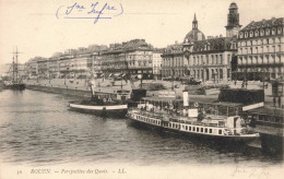 FRANCE - Rouen - Perspective Des Quais  - Carte Postale Ancienne - Rouen
