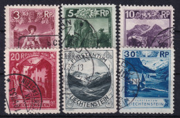 LIECHTENSTEIN 1930 - Canceled - ANK 94A-99A - Used Stamps