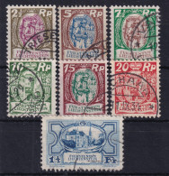 LIECHTENSTEIN 1925/27 - Canceled - ANK 65-71 - Usati