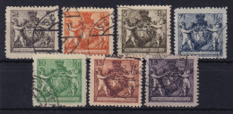 LIECHTENSTEIN 1921 - Canceled - ANK 46B-52B - Gebruikt