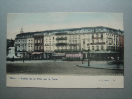Mons - Entrée De La Ville Par La Gare - L. L. Brux. - 34 - Colorisée - Mons