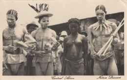 Nairobi Central African Native Dancers Carnival Hat Old Postcard - Kenya