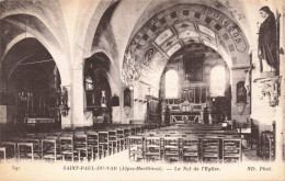 FRANCE - Saint-Paul-du-Var - La Nef De L'église - Carte Postale Ancienne - Saint-Paul