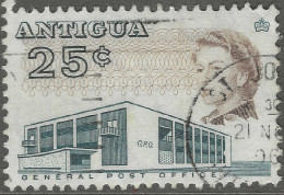 Antigua. 1966-70 QEII. 25c Used. P11½X11 SG 189 - 1960-1981 Autonomie Interne