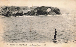 FRANCE - Belle-Ile-en-Mer - La Roche Percée - Carte Postale Ancienne - Belle Ile En Mer