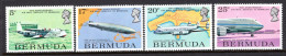Bermuda 1975 50th Anniversary Of Air-mail Service To Bermuda Set MNH (SG 330-333) - Bermuda