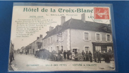 Hotel De La Croix Blans Gaillat Prop , Estaminet , Salle De Fete, Voitures - Sonstige & Ohne Zuordnung