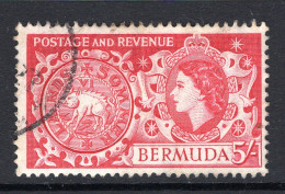 Bermuda 1953-62 QEII Pictorial - 5/- Tog Coin Used (SG 148) - Bermuda