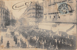 CPA 38 GRENOBLE / AVENUE ALSACE LORRAINE / LES GREVES / FUNERAILLES SOLDAT MOLLIER - Other & Unclassified