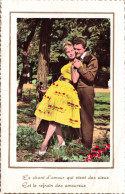 PHOTOGRAPHIE - Couple - Le Refrain Des Amoureux - Colorisé - Carte Postale - Photographs