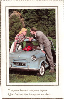 PHOTOGRAPHIE - Couple - Toujours Heureux Toujours Joyeux - Colorisé - Carte Postale - Photographie