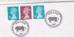 1987 BULL Cow EVENT COVER RAF MARHAM  GB Stamps Cattle - Mucche
