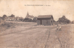 CPA 41 LA CHAPELLE VICOMTESSE / LA GARE - Autres & Non Classés