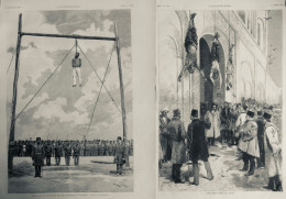 1886 PERSE IRAN EXECUTIONS 2 JOURNAUX ANCIENS - Non Classificati