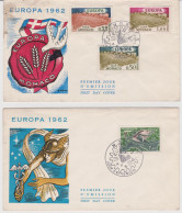 Monaco Europa CEPT 1962 On 2 FDC - Cartas & Documentos