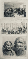 1883 THEATRE FORAIN PHENOMENE DIVERS HOMME CHIEN 2 JOURNAUX ANCIENS - Ohne Zuordnung