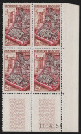 N°970 Bloc De Quatre Coin Daté 1954, Tapisserie Gobelins, Neuf ** - SUPERBE - 1950-1959