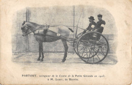 CPA 64 PARTOUT / VAINQUEUR DE LA COURSE DE LA PETITE GIRONDE EN 1903 / MONSIEUR LABAT DE BIARRITZ - Altri & Non Classificati