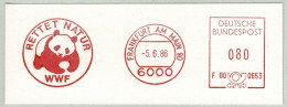 Deutsche Bundespost 1986, Freistempel / EMA / Meterstamp WWF Panda Frankfurt Am Main - Other & Unclassified