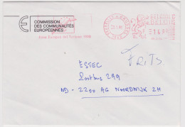 België Belgique 1991 Meter Stamp Europa Tourism Year ~ European Commission ~ Belgium Belgien - 1990-1993 Olyff