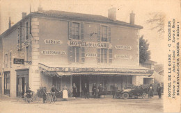 CPA 69 BELLEVILLE SUR SAONE / HOTEL DE LA GARE / C.VERNIER - Sonstige & Ohne Zuordnung