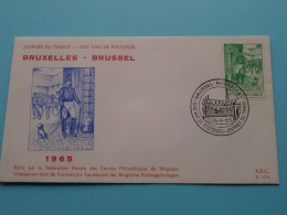 DAG Van De POSTZEGEL ( Brussel ) 25-4-1965 ( Zie / Voir Scan ) FDC P. 157 C - Enveloppe ! - 1961-1970