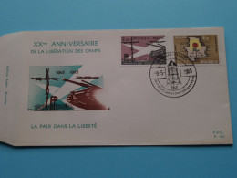 XXme Anniversaire De La LIBERATION DES CAMPS ( Brussel ) 8-5-1965 ( Zie / Voir Scan ) FDC P. 160 - Enveloppe ! - 1961-1970