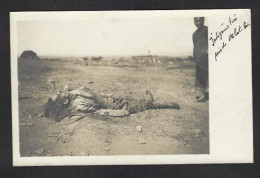 CPA Indochine Asie écrite Carte Photo RPPC Dalat Massacre Exécution - Vietnam