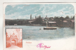 D5738) VELDEN Am WÖRTHERSEE - Alte LITHO - Uferpartie - Schloßtor U. Boot - Velden