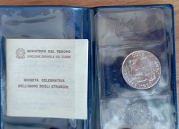 1985 Etruschi 500 Lire UNC - 0,30 Oz Of Pure Silver - 500 Liras