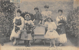 CPA 79 GOUTTE DE LAIT DE MELLE / FOIRE TRAVESTIE DU 4 AOUT 1907 / GROUPE DE FLEURS - Other & Unclassified