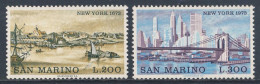 San Marino 1973 Mi 1025 /6 YT 831 /2 SG 960 /1 ** New York 1673 + 1973 - Cities Of The World / Weltstädte - Géographie