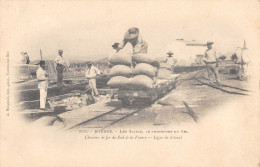 CPA 83 HYERES / LES SALINS / LE TRANSPORT DU SEL - Hyeres