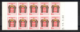 Monaco - Carnet YV 2 N** Avec Date , Armoiries , Cote 11,50+ Euros - Postzegelboekjes