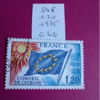 S 48 1.20 Conseil De L'Europe Drapeau Européen Cote 2023 4€ - Used