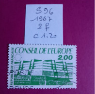S 96 2.00 Conseil De L'Europe Palais De Strasbourg - Afgestempeld