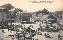 CPA 87 LIMOGES / ROND POINT SADI CARNOT / AVENUE GARIBALDI ET RUE DE PARIS - Autres & Non Classés