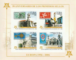 CUBA - BLOC N°204B ** (2005) 50e Anniversaire Des émissions Des Timbres "Europa" - Hojas Y Bloques