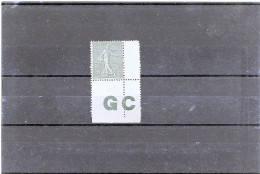 N°137 J TYPE IV -PAPIER GC N*  AVEC MANCHETTE GC - Nuovi